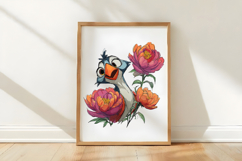Floral Cute Birds Clipart Sublimation Product Image 3