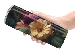 Floral Design Background | Tumbler Sublimation Wrap Product Image 6