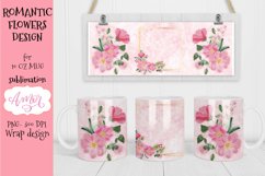 Customizable floral design for 11oz mug sublimation Product Image 1
