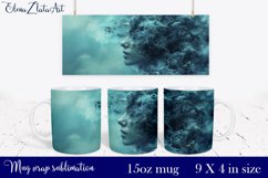 Beach girl mug sublimation | Summer mug design Product Image 1