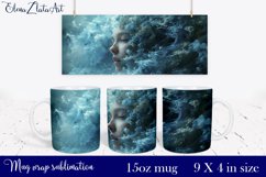 Beach girl mug sublimation | Summer mug design Product Image 1