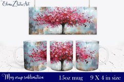 Sublimation mug design Landscape of Provence 15 oz Product Image 1