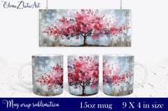 Sublimation mug design Landscape of Provence 15 oz Product Image 1