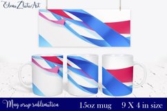 Sublimation mug design Mountain landscape 15 oz Product Image 1