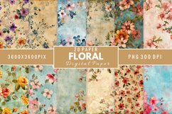 Floral Digital Paper Bundle Product Image 1