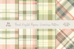 Floral Digital Papers, Seamless Pattern Product Image 1