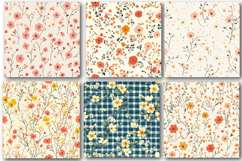 Floral Digital Papers Seamless Pattern Product Image 3