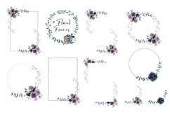 Flowers and Leaves - Floral Watercolor Graphics Product Image 4