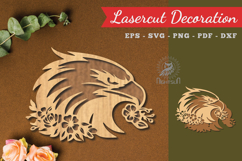 Floral Eagle Lasercut Decoration Product Image 1
