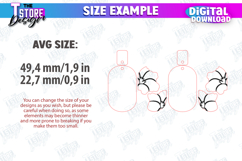 Floral Earrings Laser Cut Bundle, Spring&amp;Summer Earrings SVG Product Image 2