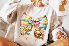 Easter Coquette Bow PNG, Easter Bunny PNG, Happy Easter PNG Product Image 3