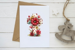 Floral easter cross clipart Product Image 2