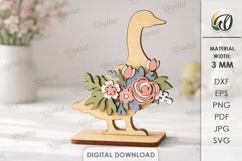3D Floral Easter Decors Bundle Laser Cut. Stand Decor SVG Product Image 2