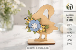 3D Floral Easter Decors Bundle Laser Cut. Stand Decor SVG Product Image 7