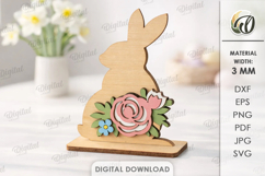 3D Floral Easter Decors Bundle Laser Cut. Stand Decor SVG Product Image 9