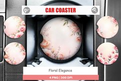 Car Coaster Floral Product Image 1