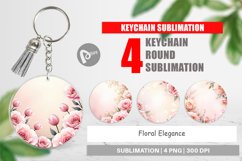 Keychain Floral Elegance Product Image 1