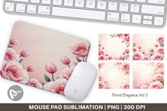 Mouse Pad Floral Elegance Product Image 1
