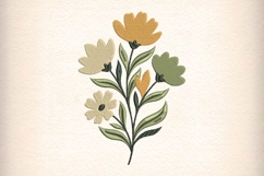 Floral Embroidery Design Product Image 1