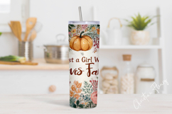 Just a Girl Who Loves Fall Tumbler Wrap PNG Product Image 2