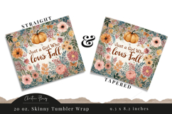 Just a Girl Who Loves Fall Tumbler Wrap PNG Product Image 3