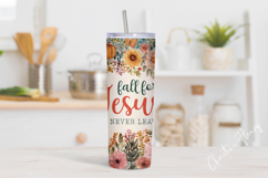 Fall For Jesus Tumbler Wrap PNG Product Image 2