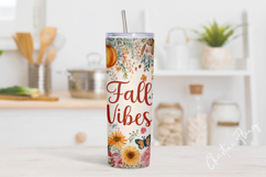 Fall Vibes Tumbler Wrap PNG Product Image 2