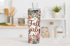 Fall Girly Tumbler Wrap PNG Product Image 2