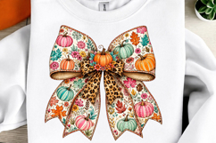 Floral Fall Pumpkin Coquette Png Product Image 1