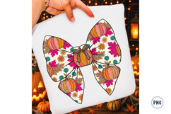 Floral Fall Pumpkin Coquette Png Product Image 1