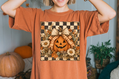 Floral Fall Pumpkin Png, Fall Pumpkin Sublimation PNG Product Image 2