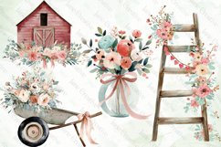 Floral Farmhouse Life Clipart Product Image 1