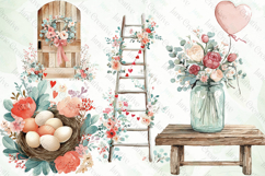 Floral Farmhouse Life Clipart Product Image 1