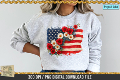 Floral Flag is a professional design that is available at 300dpi PNG to use for Sublimation, iron-on transfer, DTG Printing and normal printing.