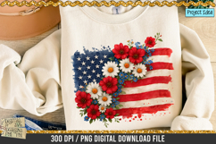 Floral Flag is a professional design that is available at 300dpi PNG to use for Sublimation, iron-on transfer, DTG Printing and normal printing.
