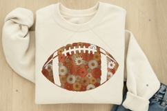 Floral Football Png, Retro Football Png, Football Png Product Image 4