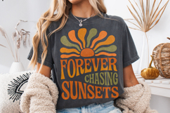Forever Chasing Sunsets PNG, Retro Summer PNG, Beach PNG Product Image 3