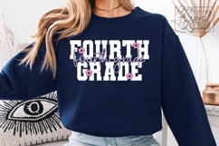 Fourth Grade Teacher SVG PNG Back To School Hello 4th Grade Product Image 1