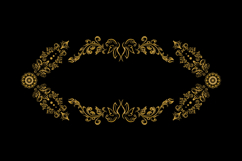 Floral frame art luxury gold wreath decorative isolated Product Image 2