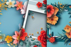 Floral Frame Digital Paper Bundle Product Image 6