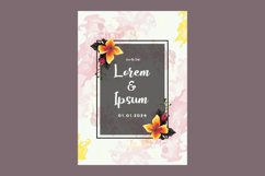 Floral frame background with watercolor space design Product Image 2