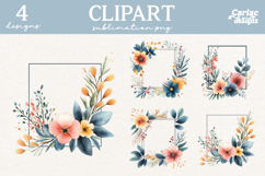 Floral Frame Clipart PNG