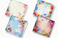 Floral Frame Digital Paper Bundle Product Image 2