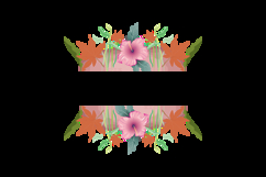 Floral frame wreath set wedding invitation card decorative Product Image 2