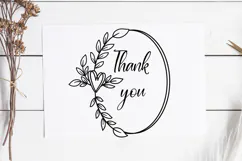 Floral Wreath Svg Cut File. Heart Leaves Frame Png Clipart. Product Image 2