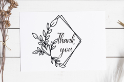 Floral Wreath Svg Cut File. Diamond Leaves Frame Png. Product Image 2