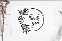 Floral Wreath Svg Cut File. Circle Leaves Frame Png. Product Image 2
