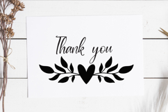 Floral Borders SVG Cut File. Heart Laurel Leaves Divider PNG Product Image 2