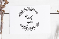 Floral Border Svg Cut File. Circle Leaves Frame Png Clipart. Product Image 2