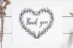 Heart Wreath SVG | Botanical Floral Frame Cut File. Product Image 3